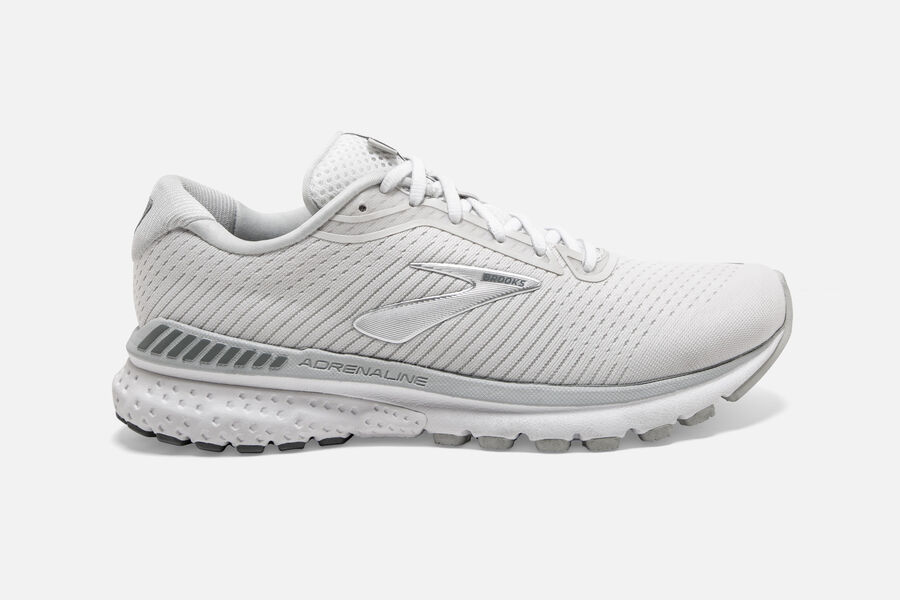 Zapatillas Running Brooks Adrenaline GTS 20 Mujer Blancas/Gris/Plateadas España XLWT13256
